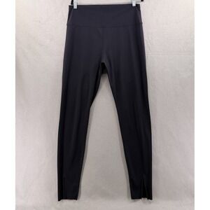 Epoque Evolution Orion Leggings Womens XL Black High Waisted Font Slit Ankle